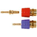 SNABBKOPPLING MED SLANG BLÅ R 3/8 O2