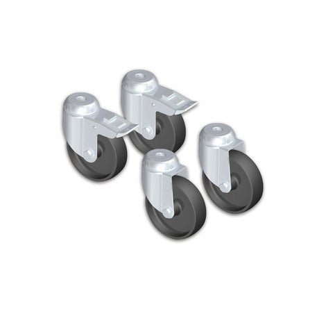 3-Panel Protective Screen With Protection Strips - Wheel set