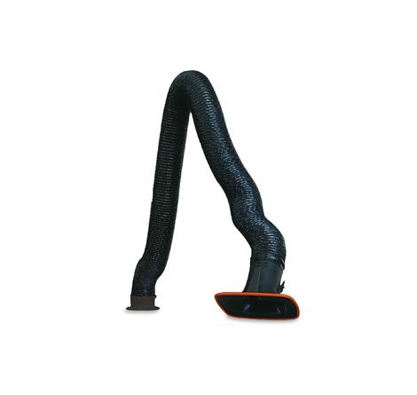 Exhaust arm for suction rail