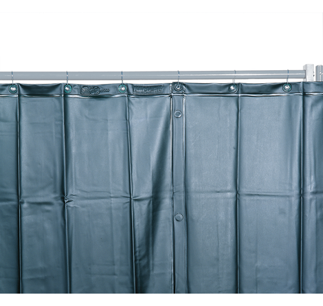 Welding Curtain, Red, DIN EN ISO 25980 - custom size per m²